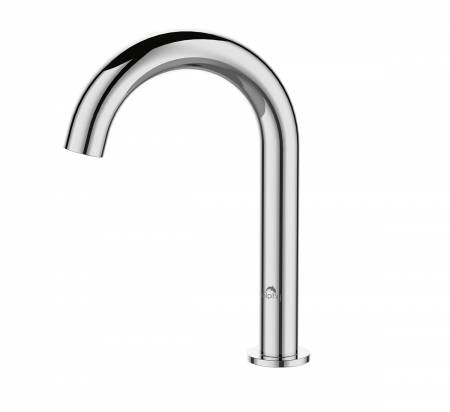Silver chrome plated automatic touchless brass sensor tap