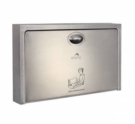 Wall mounted baby changing station with matte finish 