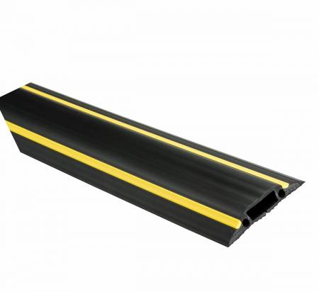 Black And Yellow Rubber Cable protector with high flexibility