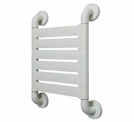 White Wall Mounted Back Support Handicap Grab Bar