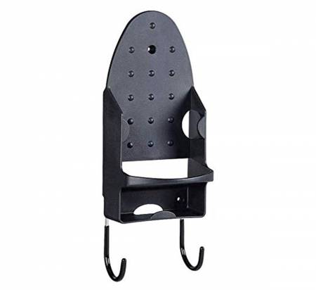 Black wall mounted iron board holder with board hanger