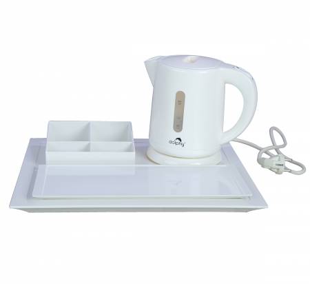 White 0.8L high quality melamine electric kettle 