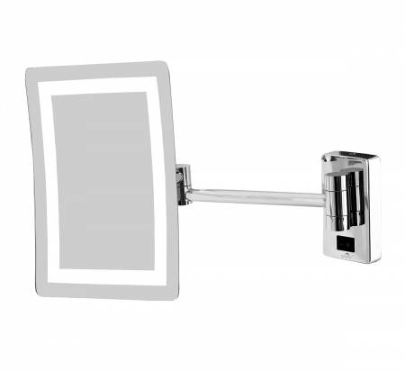  Silver Frameless Magnifying Mirror With Square Shape