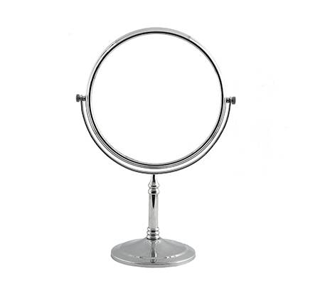 Silver Round Shape Tabletop Vanity Magnifying Mirror