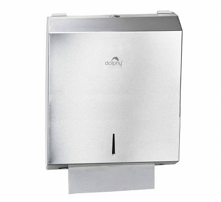 Multifold Stainless Steel Towel Paper dispenser with 3Pkt capacity