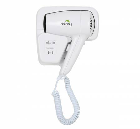 White Professional Wall Mounted Hair Dryer