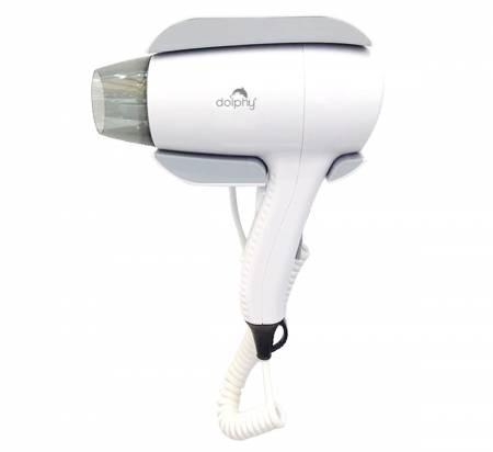 White Wall Mounted hair dryer 