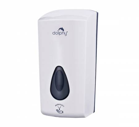White wall mounted automatic sanitizer dispenser with 1000ml capacity