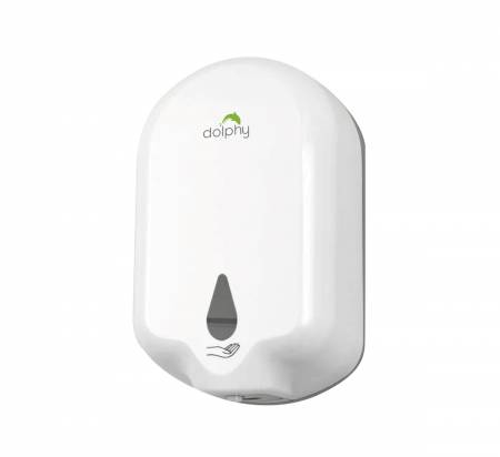 White oval shape automatic hand sanitizer dispenser