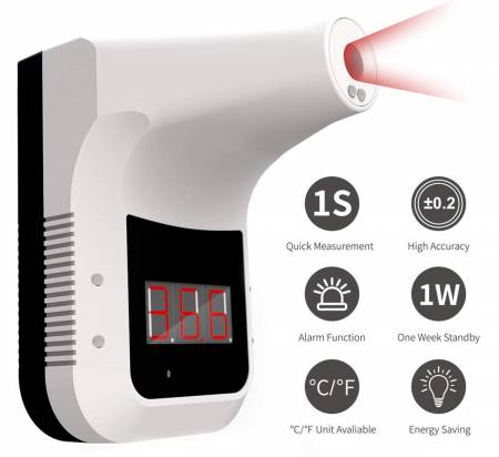 Intelligent Wall Mounted Thermometer With Digital Display