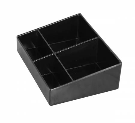 Black Melamine Four Compartments Sachet Holder DKTL0013